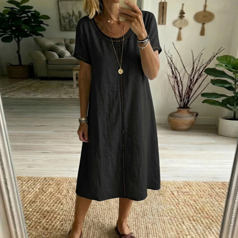 Women's Loose Fit Short Sleeve Dress