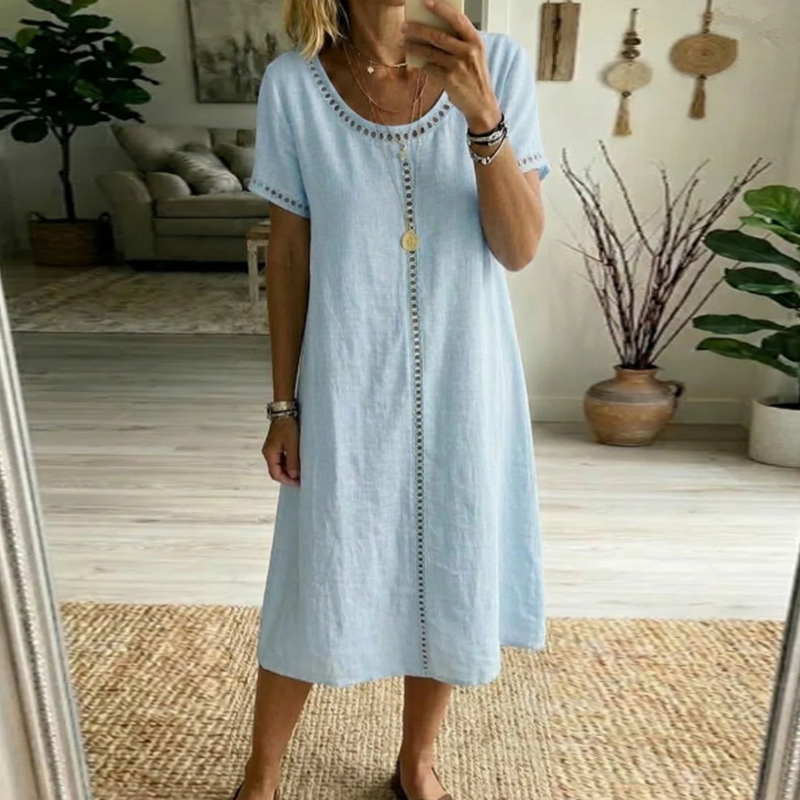 Women's Loose Fit Short Sleeve Dress