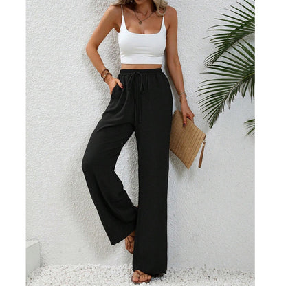 Women's Casual High Waist Wide-Leg Pants