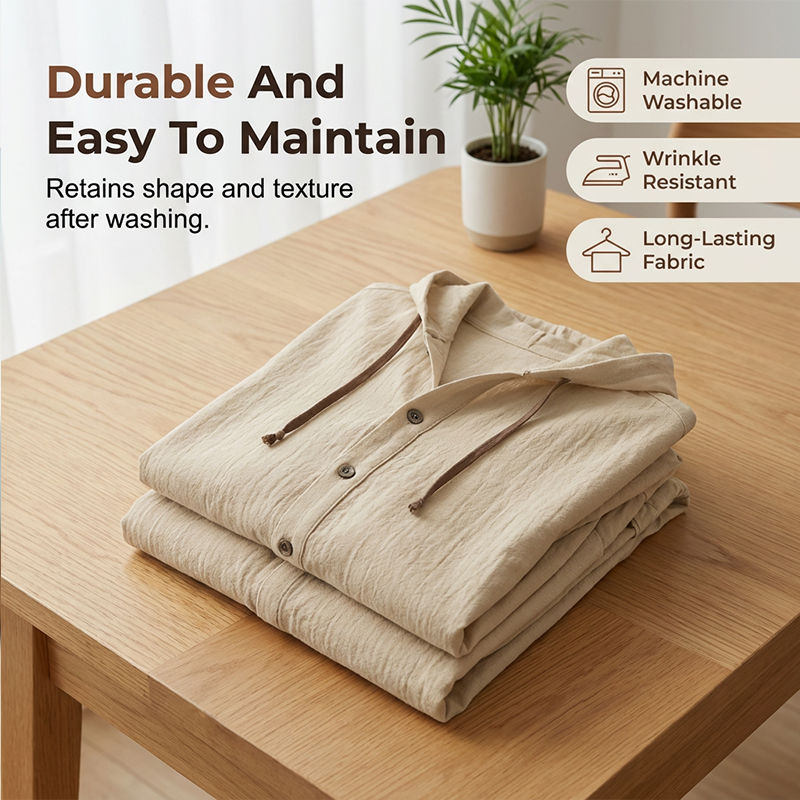 Men's Casual Hooded Shirt & Pants Set