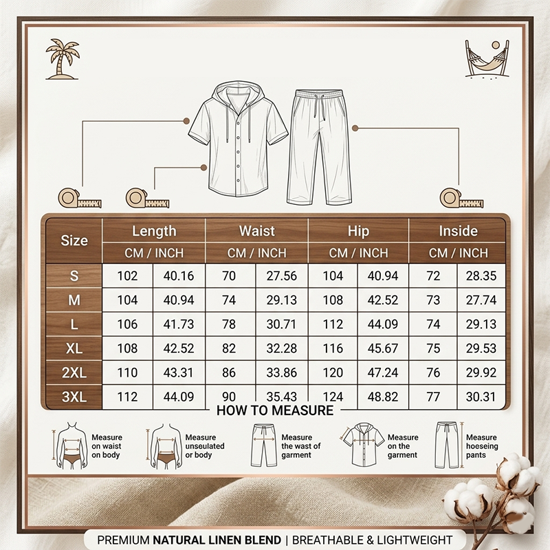 Men's Casual Hooded Shirt & Pants Set
