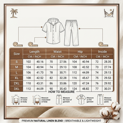 Men's Casual Hooded Shirt & Pants Set
