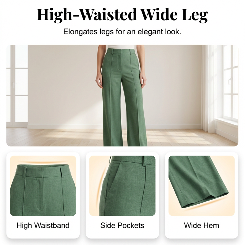 Chic Sleeveless Crop Top and High-Waist Trousers Set