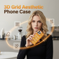 Stylish Clear Embossed Grid Phone Case