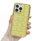 Stylish Clear Embossed Grid Phone Case