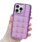 Stylish Clear Embossed Grid Phone Case