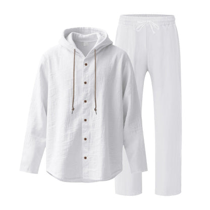 ⌛Limited-Time Offer🛍️Men's Breathable Linen Hooded Two-Piece Set