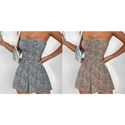 Women's Strapless A-Line Romper
