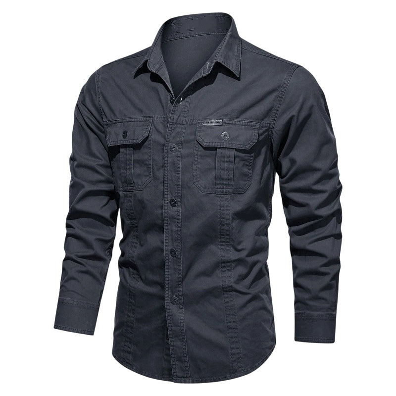 🔥2026 New Arrival ＆ Hot Sale🔥 Men’s Long Sleeve Cotton Workwear Shirt – Durable, Comfortable & Perfect for Everyday Work ✨💪