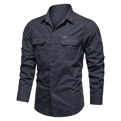 🔥2026 New Arrival ＆ Hot Sale🔥 Men’s Long Sleeve Cotton Workwear Shirt – Durable, Comfortable & Perfect for Everyday Work ✨💪