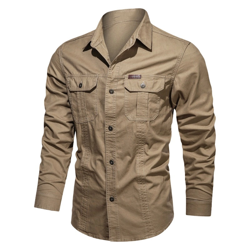 🔥2026 New Arrival ＆ Hot Sale🔥 Men’s Long Sleeve Cotton Workwear Shirt – Durable, Comfortable & Perfect for Everyday Work ✨💪