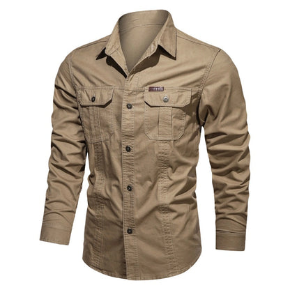 🔥2026 New Arrival ＆ Hot Sale🔥 Men’s Long Sleeve Cotton Workwear Shirt – Durable, Comfortable & Perfect for Everyday Work ✨💪