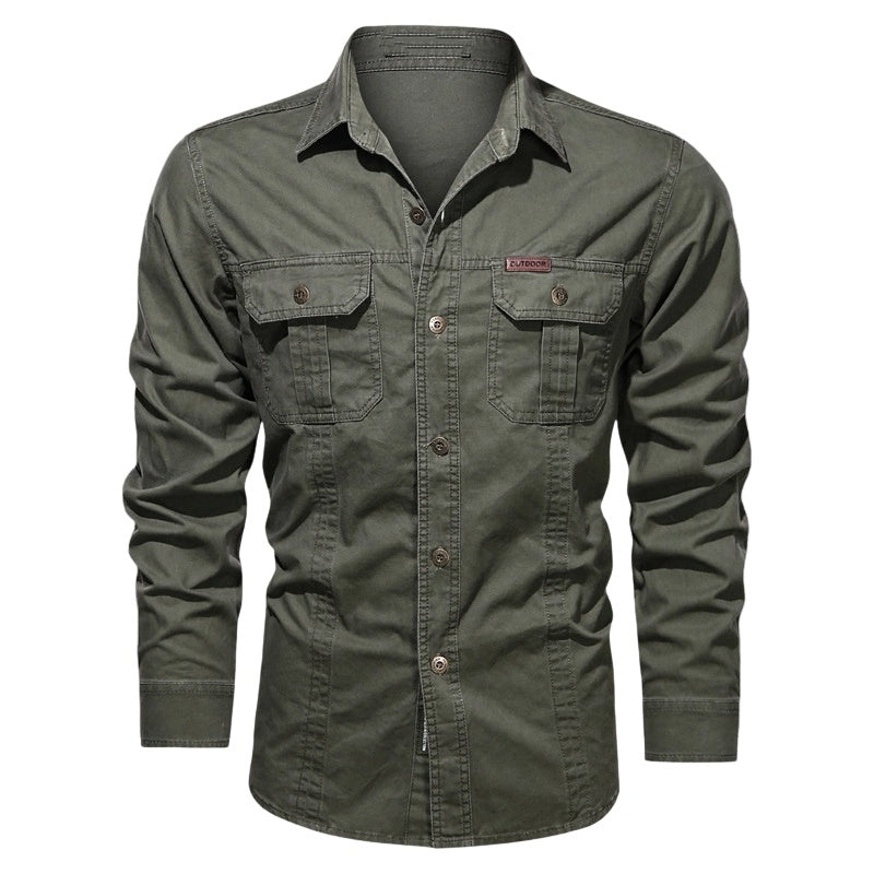 🔥2026 New Arrival ＆ Hot Sale🔥 Men’s Long Sleeve Cotton Workwear Shirt – Durable, Comfortable & Perfect for Everyday Work ✨💪