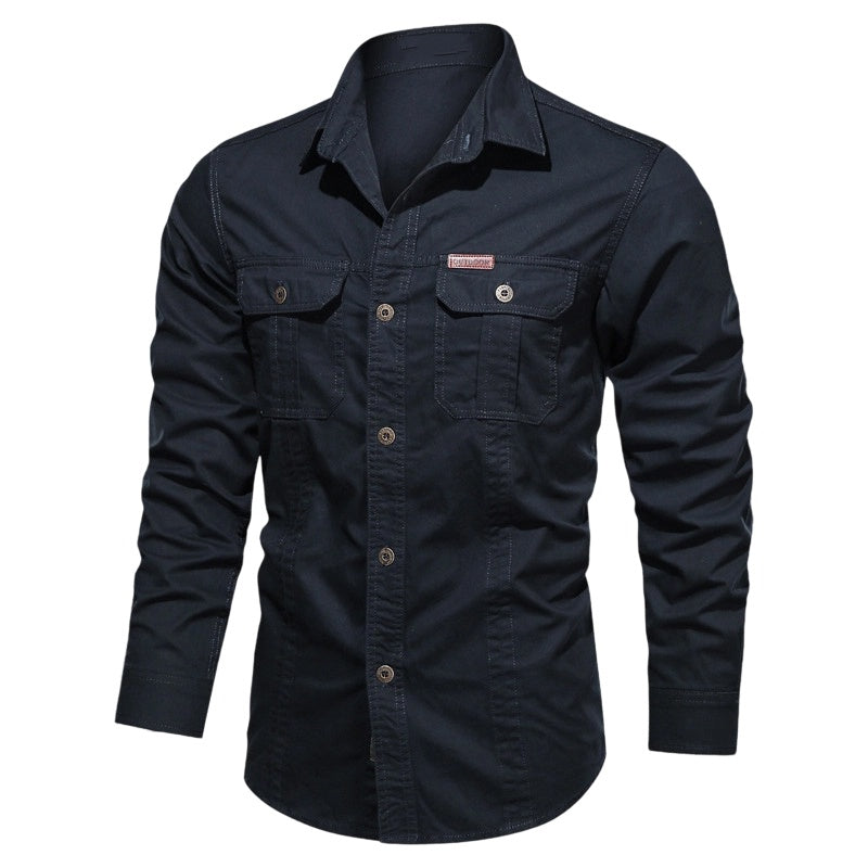 🔥2026 New Arrival ＆ Hot Sale🔥 Men’s Long Sleeve Cotton Workwear Shirt – Durable, Comfortable & Perfect for Everyday Work ✨💪