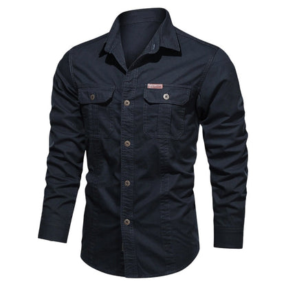 🔥2026 New Arrival ＆ Hot Sale🔥 Men’s Long Sleeve Cotton Workwear Shirt – Durable, Comfortable & Perfect for Everyday Work ✨💪