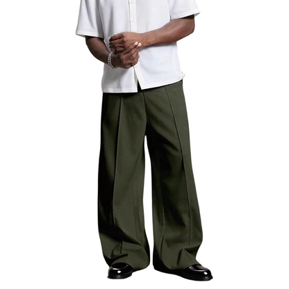 👖 LIMITED-TIME 50% OFF! 🍃 Men's Minimalist Wide-Leg Pants – Structured Seams, Premium Fabric, Versatile ✨