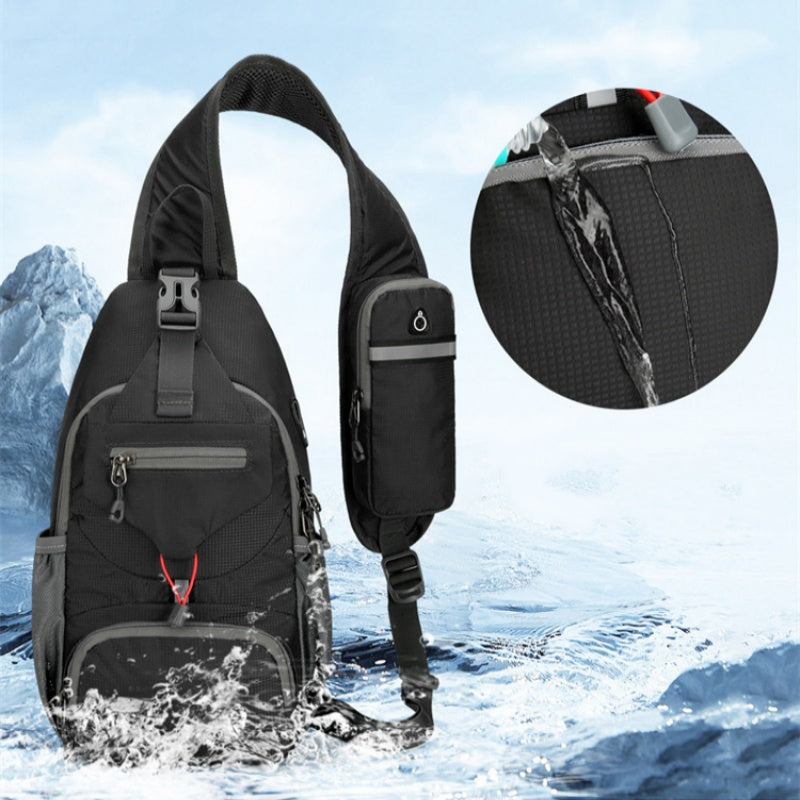 🎒 LIMITED-TIME 50% OFF! ✨ Unisex Outdoor Sling Bag – Multi-Pocket, Water-Resistant, Breathable Back 🌦️