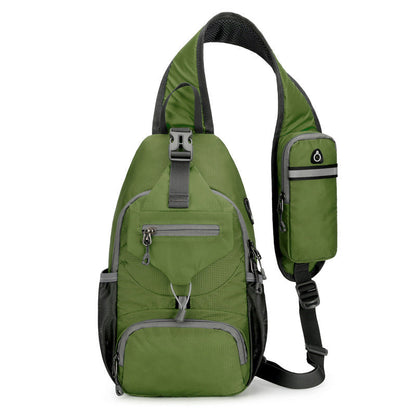 🎒 LIMITED-TIME 50% OFF! ✨ Unisex Outdoor Sling Bag – Multi-Pocket, Water-Resistant, Breathable Back 🌦️