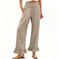 💕Limited Sale 50% OFF💕Boho Style Ruffle Trim Lounge Pants for Women