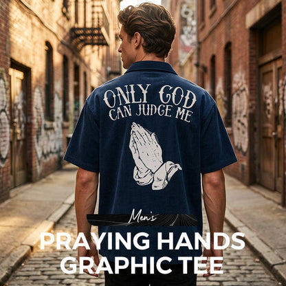 🎁2026 New Arrivals 50% OFF💥Men's Praying Hands Graphic Tee – Cotton, Casual, Symbolic, Versatile ✨