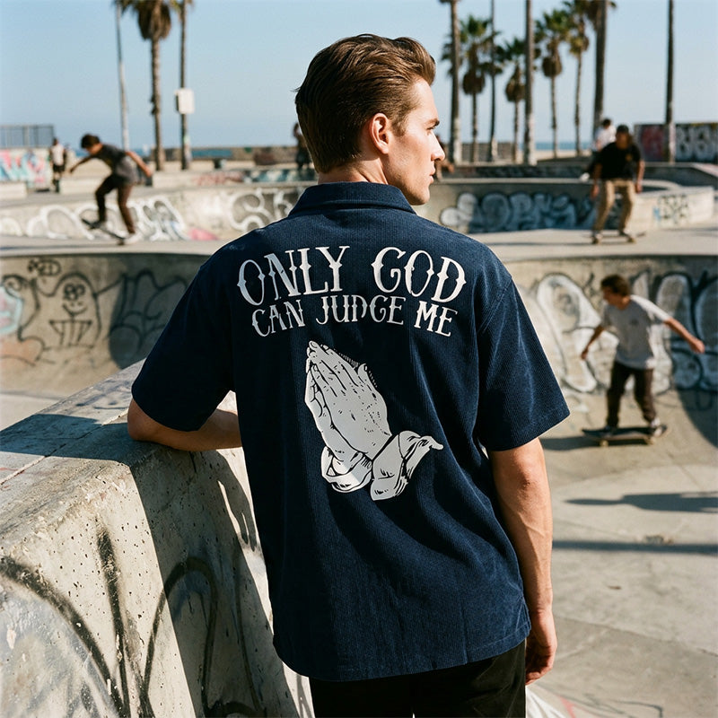 🎁2026 New Arrivals 50% OFF💥Men's Praying Hands Graphic Tee – Cotton, Casual, Symbolic, Versatile ✨