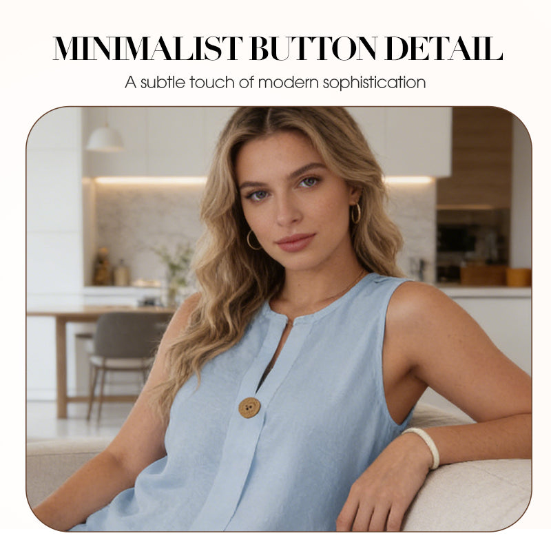 Minimalist Sleeveless Top & Wide-Leg Pants