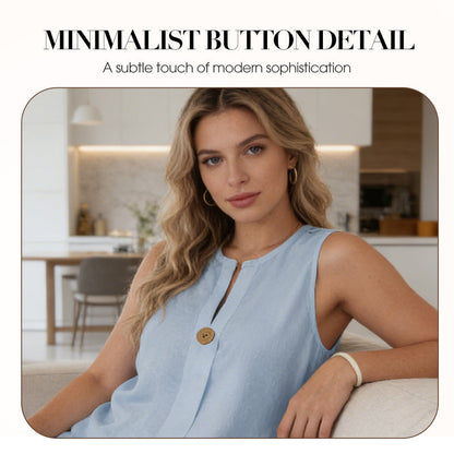 Minimalist Sleeveless Top & Wide-Leg Pants