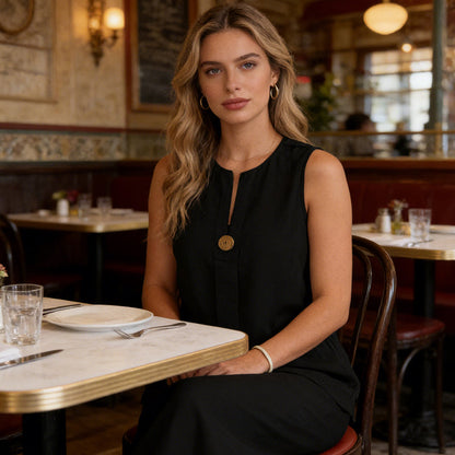 Minimalist Sleeveless Top & Wide-Leg Pants