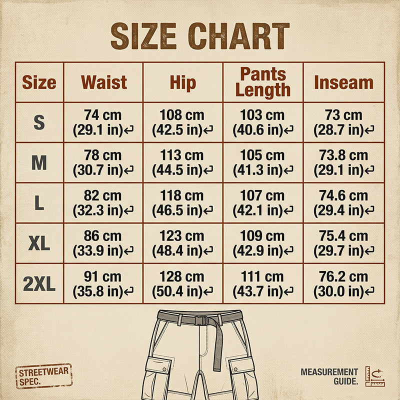 Multi-Pocket Straight-Leg Cargo Pants for Men