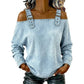 👕 LIMITED-TIME 49% OFF! ✨ Women's Denim Top – Wide Strap, Fashion, Casual ✨