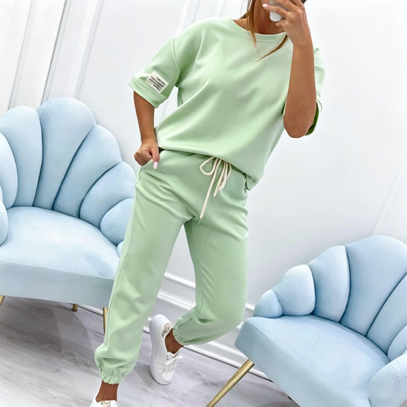 💥NEW HOT SALE💥Women's Casual Short Sleeve Top & Pants Set