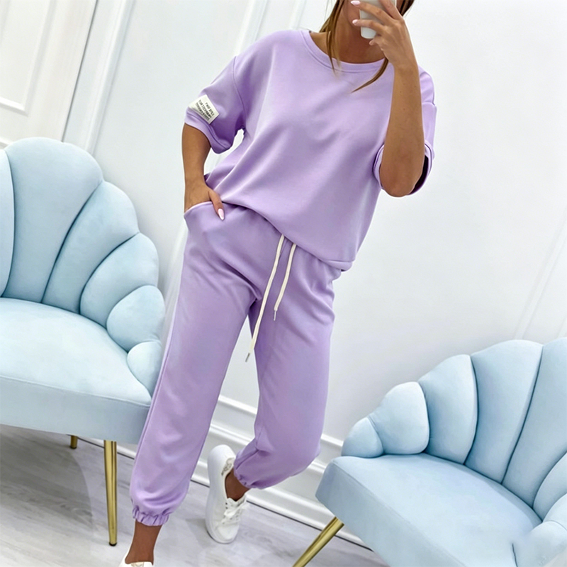 💥NEW HOT SALE💥Women's Casual Short Sleeve Top & Pants Set