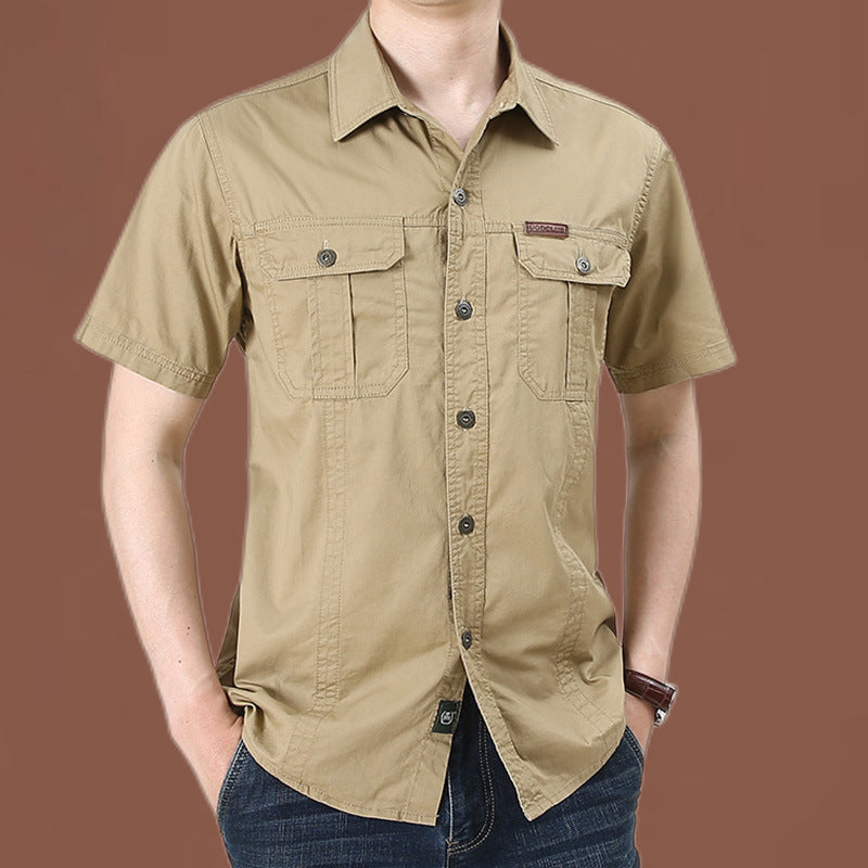 Limited Offer! ✨Men's Casual Cotton Short-sleeved Shirt👔Comfortable & Breathable!