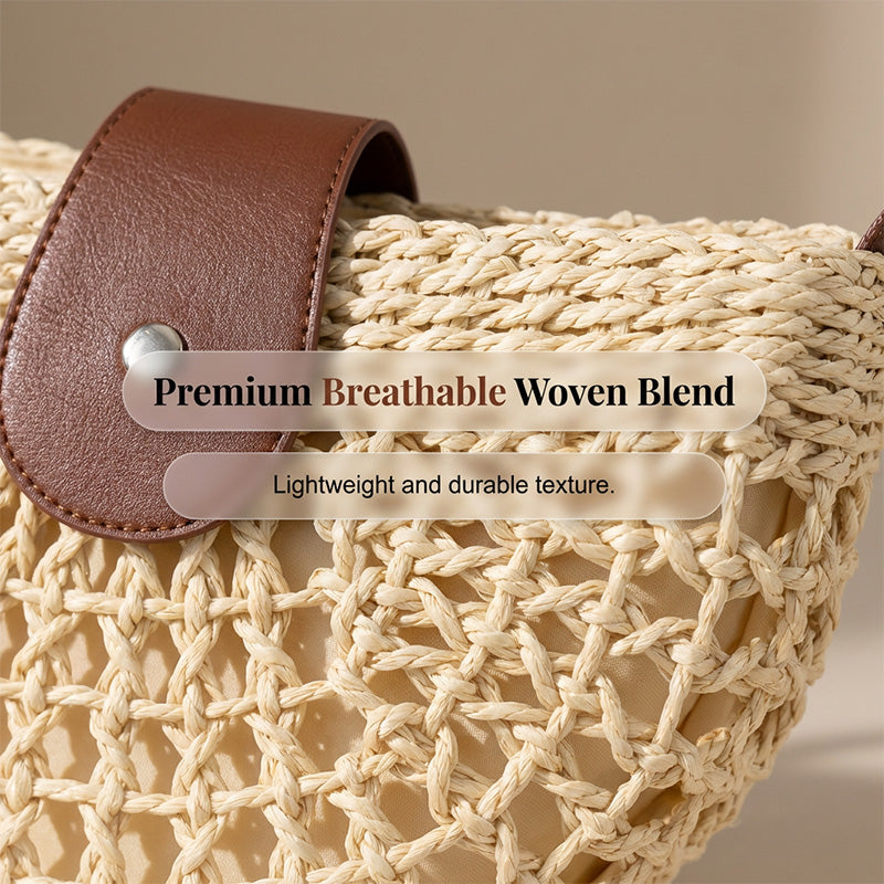 👜 LIMITED-TIME 50% OFF! ✨ Woven Crossbody Bag – Boho, Handwoven, Adjustable, Lightweight ✨