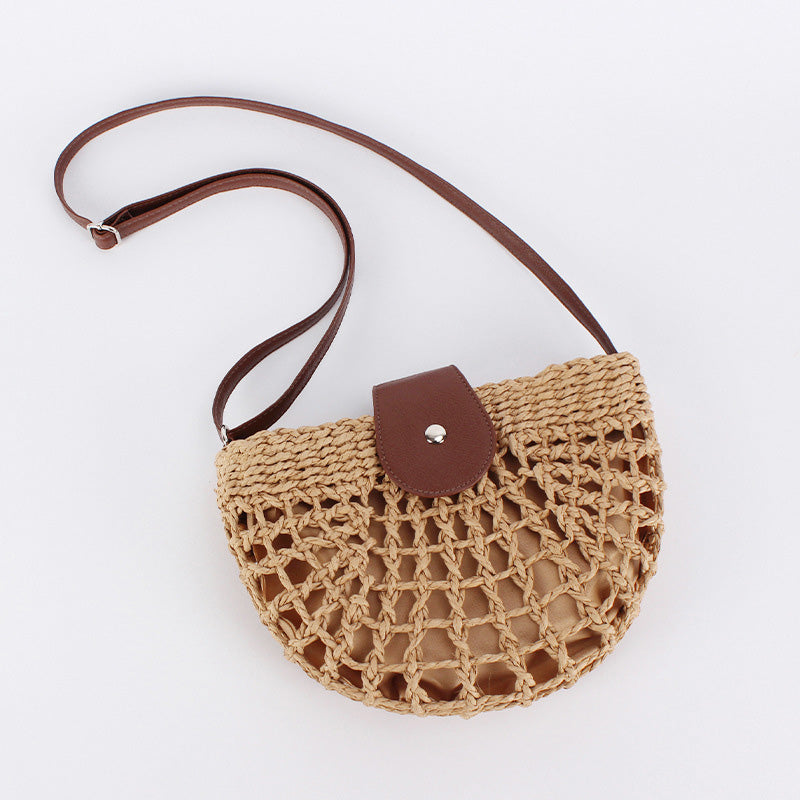 👜 LIMITED-TIME 50% OFF! ✨ Woven Crossbody Bag – Boho, Handwoven, Adjustable, Lightweight ✨