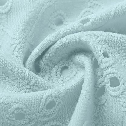 📢📢50% OFF !! ⏰Women's Half Sleeve Eyelet Knit Ruffle Cardigan