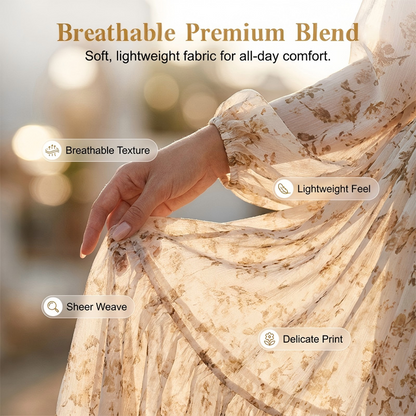 Women's Floral V-Neck High-Low Dress