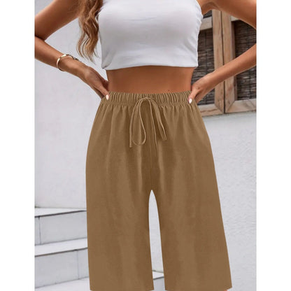 Women's Casual Solid-Color Loose-Fitting Shorts