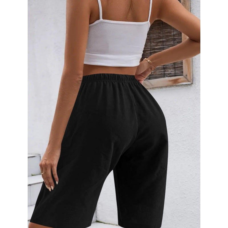 Women's Casual Solid-Color Loose-Fitting Shorts