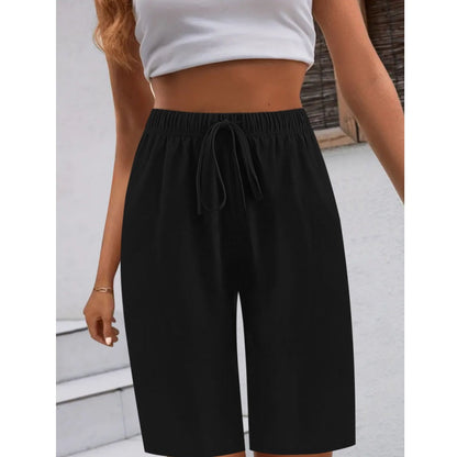 Women's Casual Solid-Color Loose-Fitting Shorts