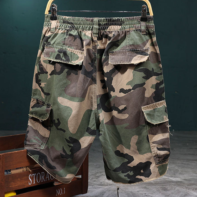 📢📢30% OFF !! ⏰Men's Studded Camo Cargo Shorts