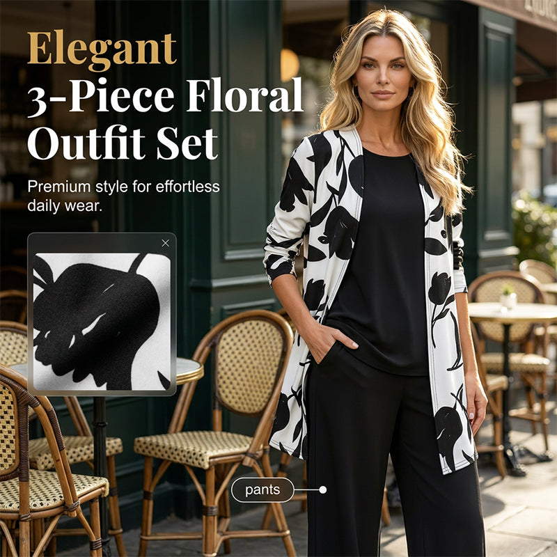 Women's Casual Comfortable 3-Piece Outfit Set