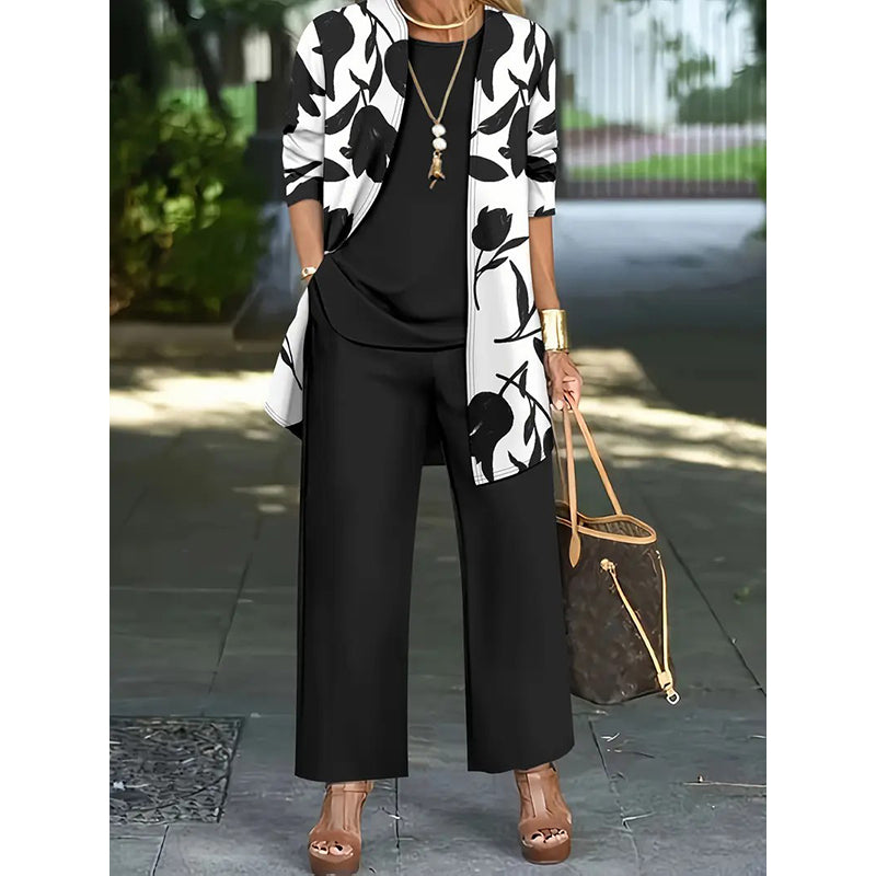 Women's Casual Comfortable 3-Piece Outfit Set
