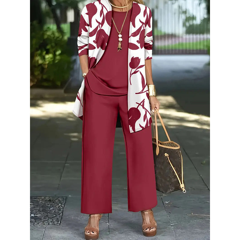 Women's Casual Comfortable 3-Piece Outfit Set