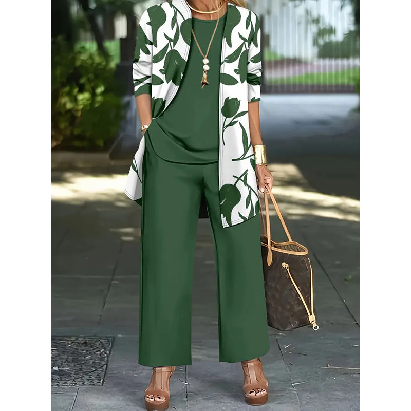 Women's Casual Comfortable 3-Piece Outfit Set