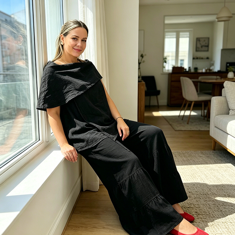 Women's Casual Two-Piece Loose Fit Set