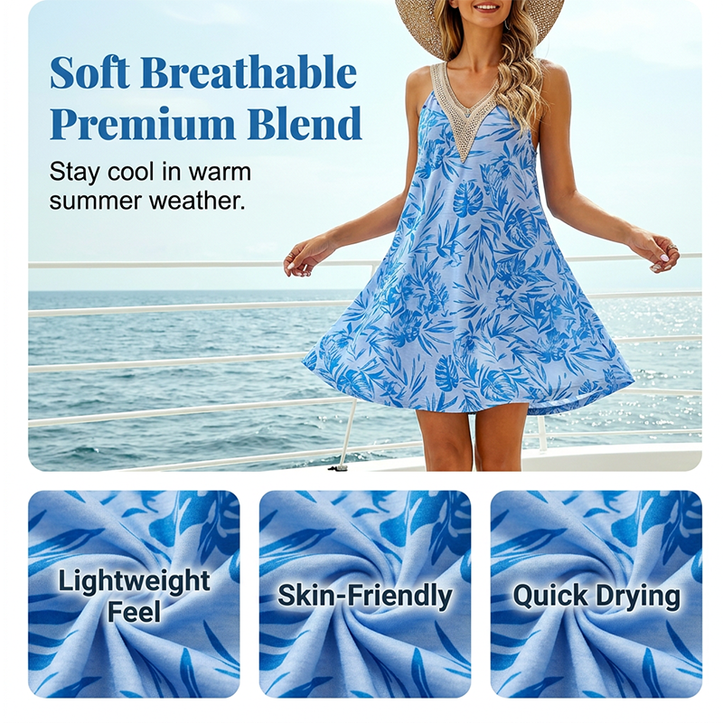 Women's Summer Sleeveless Dress with Pockets
