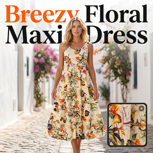 Floral Sleeveless Maxi Dress