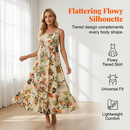 Floral Sleeveless Maxi Dress