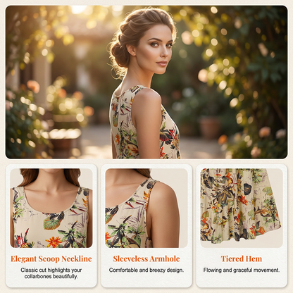 Floral Sleeveless Maxi Dress